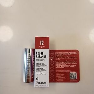 Rabanne Rouge Dramalips Lipstick - 687 First Red Carpet, 1g Travel Size NIB